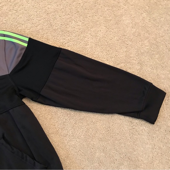 Adidas Basketball Hoodie Sweatshirt Adult Size Large Black Grey Unisex - Picture 5 of 9